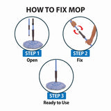 Microfiber Twist Mop Modular Pack of 3
