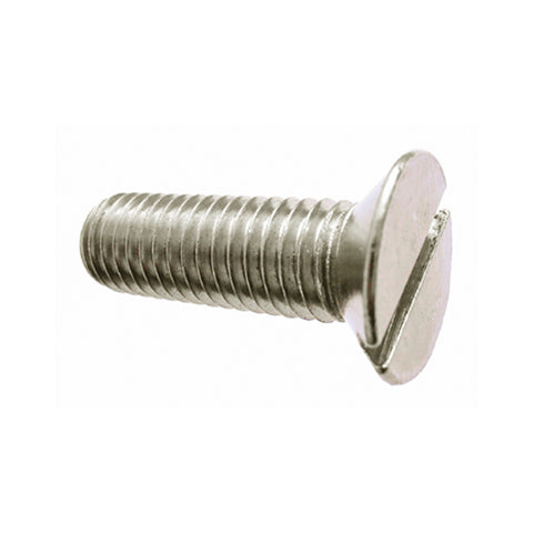 1/2" 304 Stainless Steel CSK Slotted Screws Pack of 10