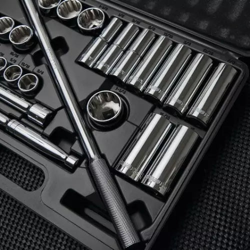 Stanley STMT45509-LA 12DR Round Head Ratchet Set Imperial 26pc