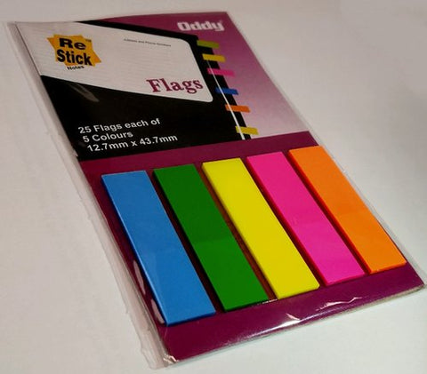 RS-Flags Re-Stick 5 Color Polyester Strip (12.7 x 44.3mm)