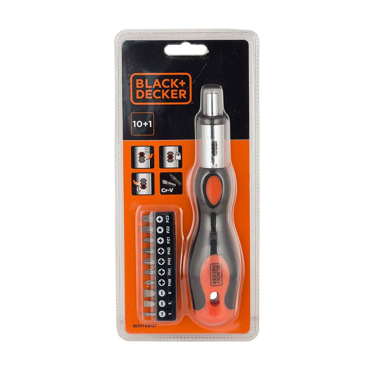 Black+decker Ratcheting Screwdriver, 10 Bit (BDHT68000)