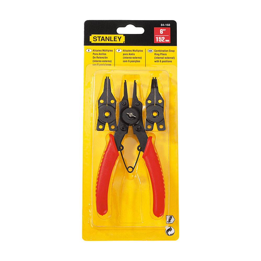 Stanley 84-168 Combination Snap Ring Plier 152mm x 6 Inch –