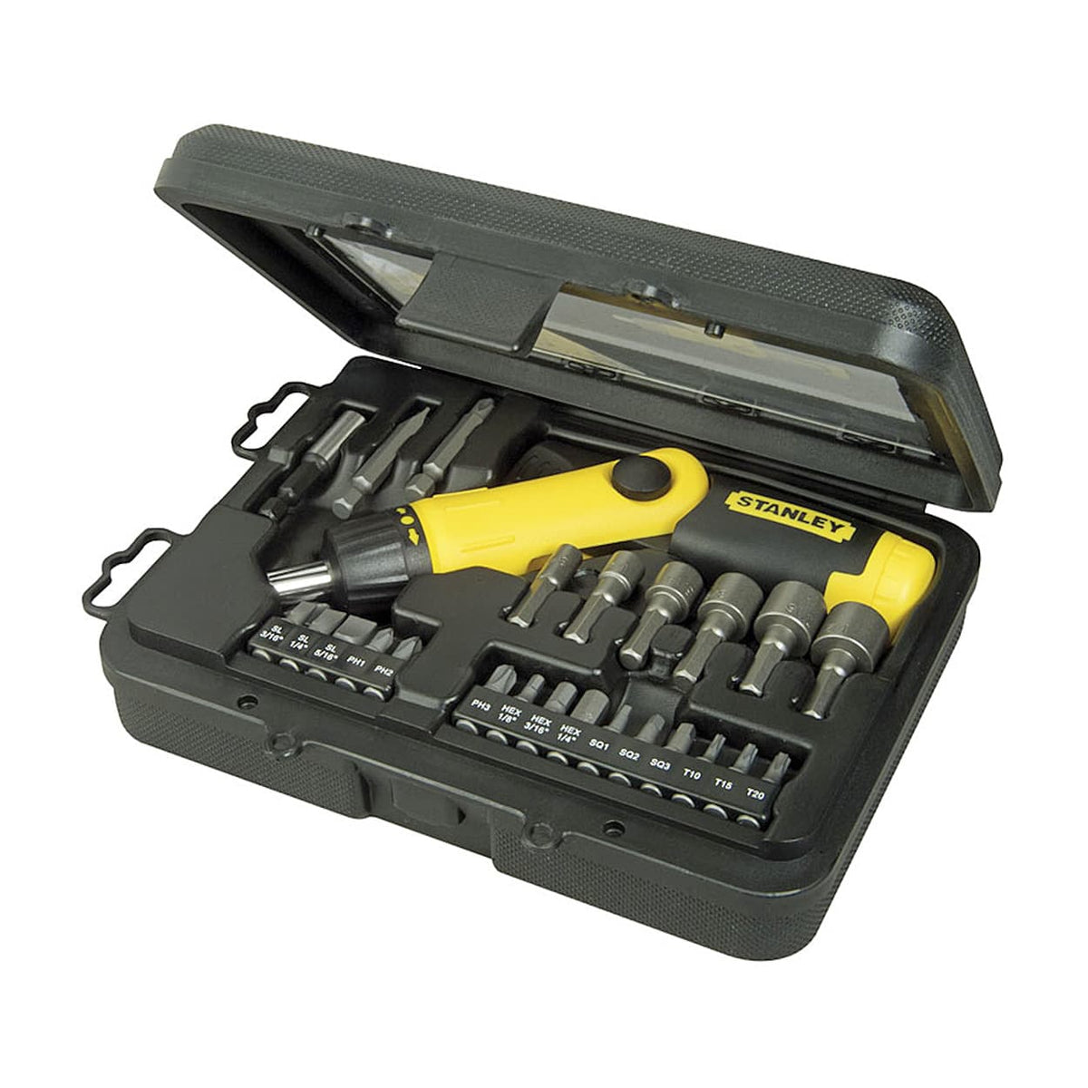 Stanley 0-63-022 Pistol Grip Ratcheting Screwdriver Set 25pc