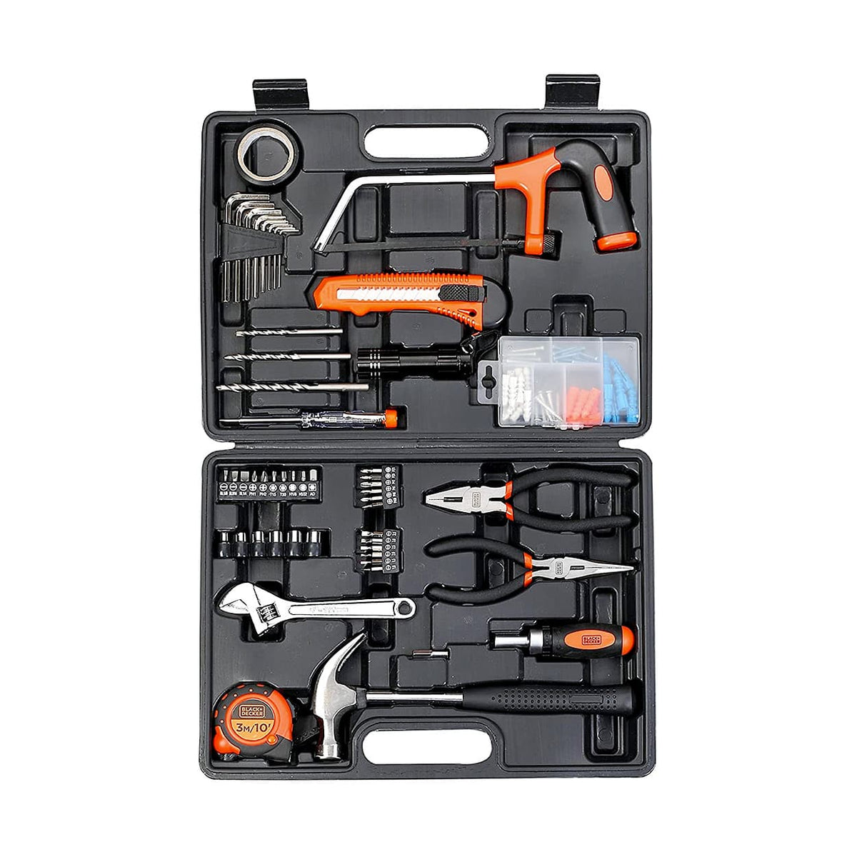 Black Decker BMT108C Hand Tool Kit For Home DIY Professional Use