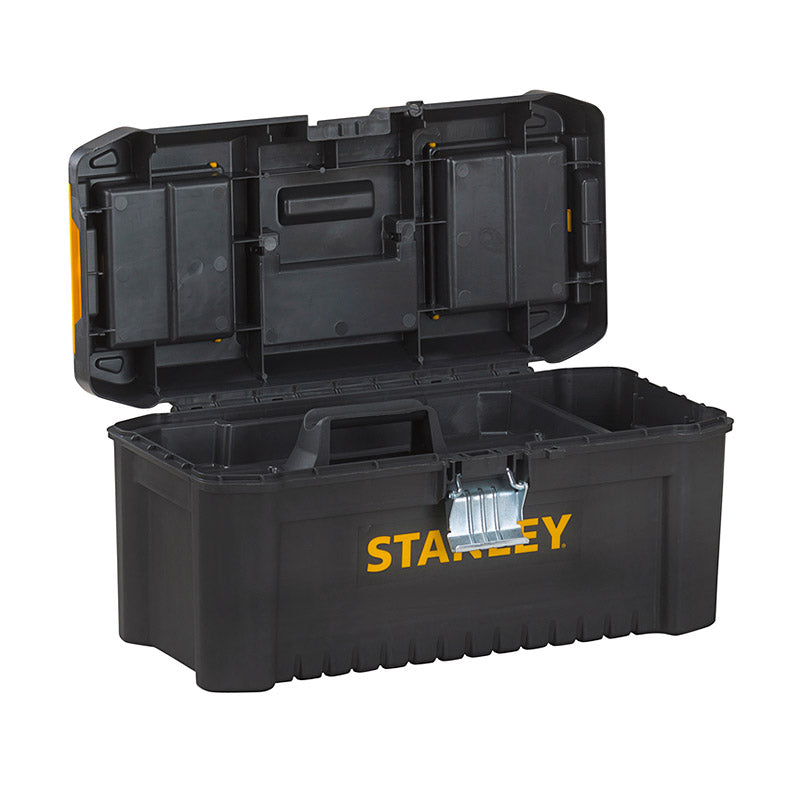 Stanley STST1-75515 Toolbox Essential with metal latches, Black/Yellow,  tool box 