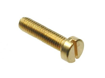 Metric Brass Cheese Head Slotted Screws