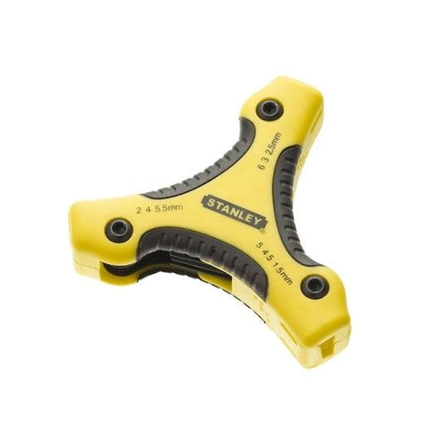 Stanley 0-95-935 9 Piece Triangle Folder Hex Key Set