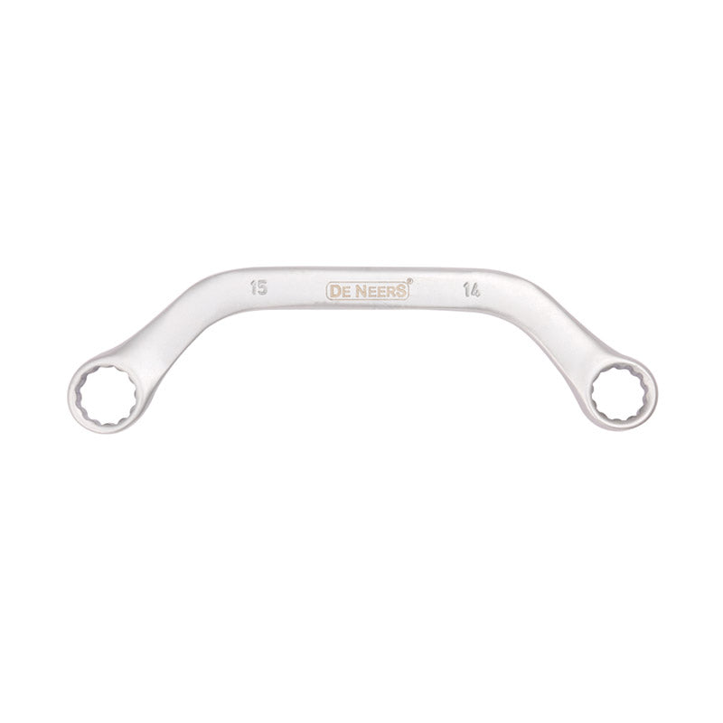 De Neers C-Spanner Half Moon Elliptical Mirror Finish Satin Finish Pack of 3