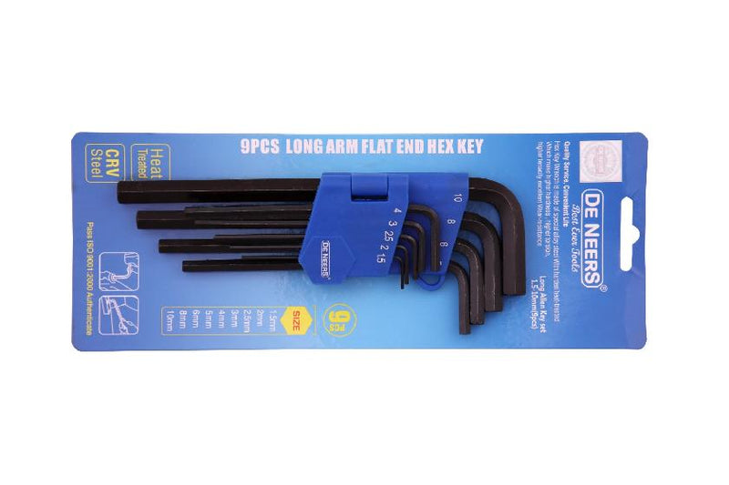 De Neers Hex Allen Key Sets Long Pattern