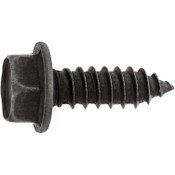 No.12 Black Oxide Hex Washer Head Sheet Metal Screw Pack of 100