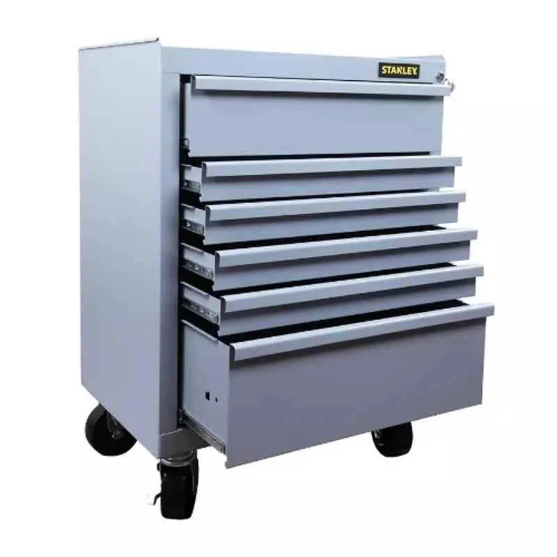 Stanley STST74423-8 Eco Roller Grey Cabinet With 6 Drawers 699 x 460 x 797 mm