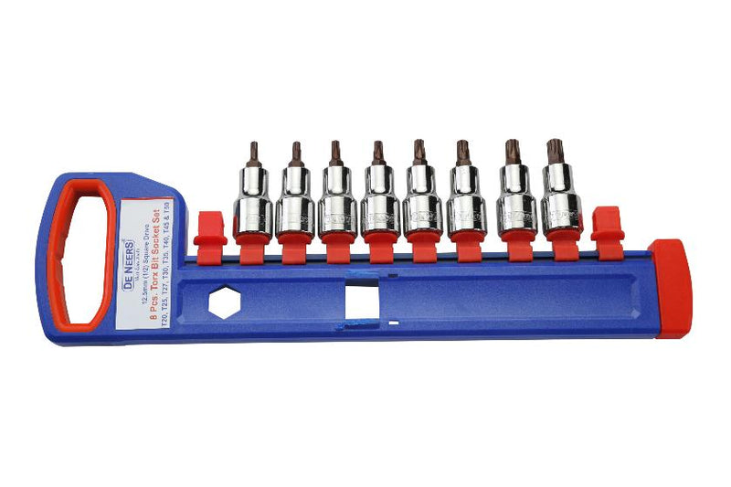 De Neers 1/2 Drive Torx Socket Set 8pcs - Hanger Packing