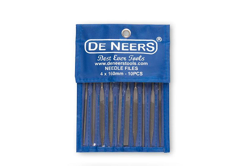 De Neers Needle File Set 10pcs