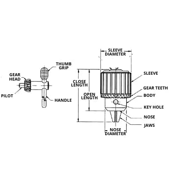 Keyed Drill Chuck (With Key)