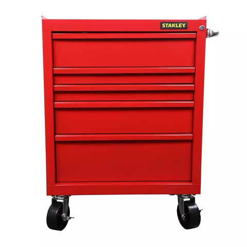 Stanley STST74422-8 Eco Roller Red Cabinet With 5 Drawers 699 x 460 x 797 mm