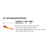 STANLEY STMT77828-23B 1/2" VDE Insulated Ratchet 250mm