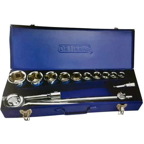 De Neers 19mm 3/4 Drive Hex Socket Sets 14pcs
