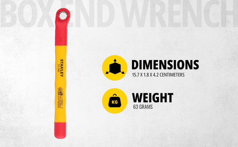 Stanley VDE Insulated Box End Wrench