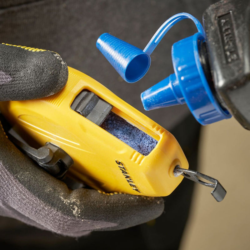 Stanley STHT47113-0 1:1 Plastic Chalk Reel with Blue Chalk & Level Kit 30m