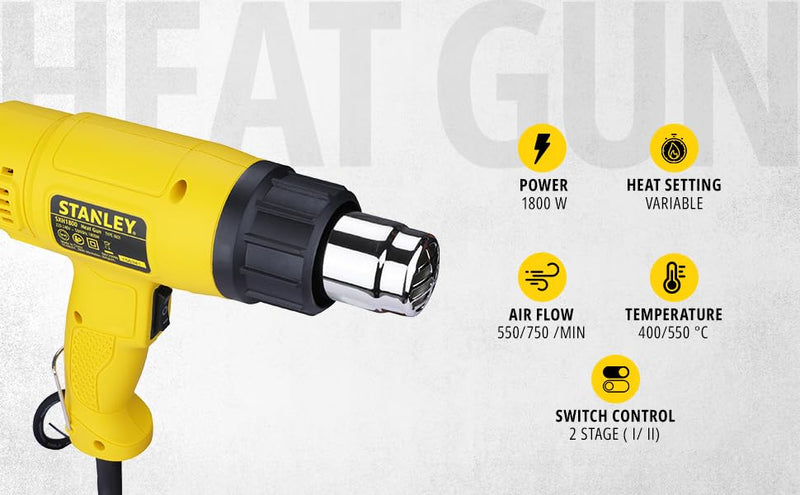 Stanley SXH1800 1800W 2-Speed Heat Gun