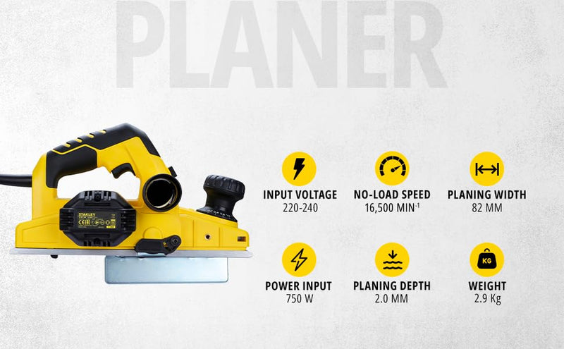 Stanley STPP7502 750W 2mm Planer