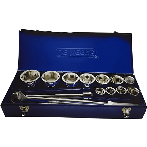 De Neers 25mm 1 Drive Hex Socket Set 15pcs