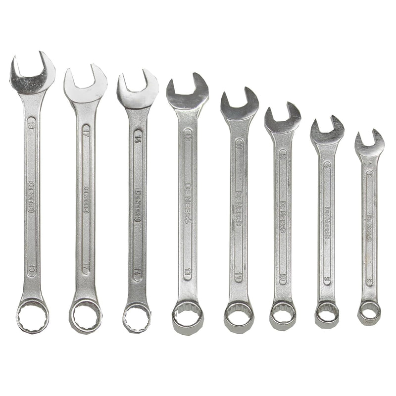 De Neers  Combination Ring & Open End Spanner Set of 8 Pcs
