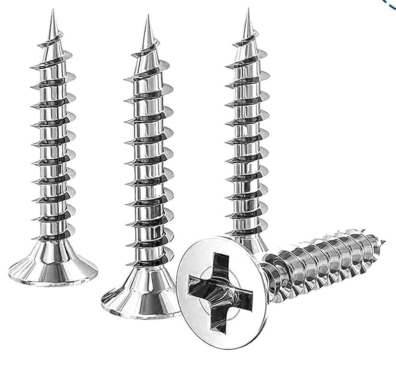 No. 10 Nickel Plated  Drywall Gypsum Screws Pack of 250