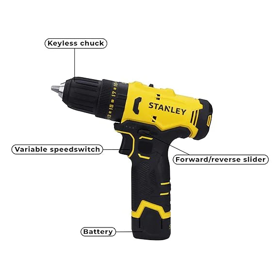 Stanley SCH10D2K - 12V Hammer Drill Driver