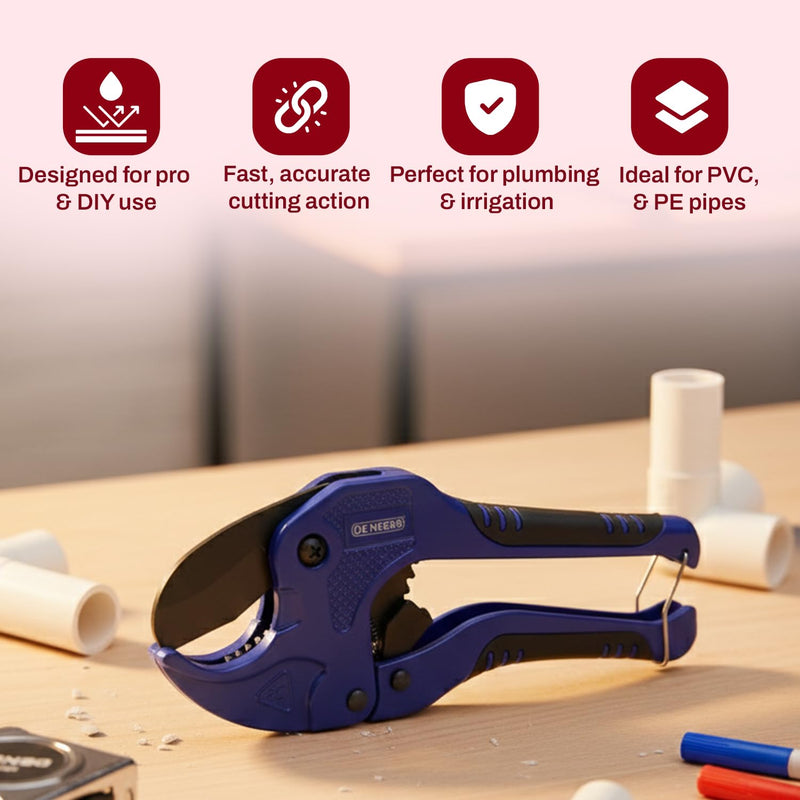 De Neers PVC Plastic Pipe Cutters 42mm