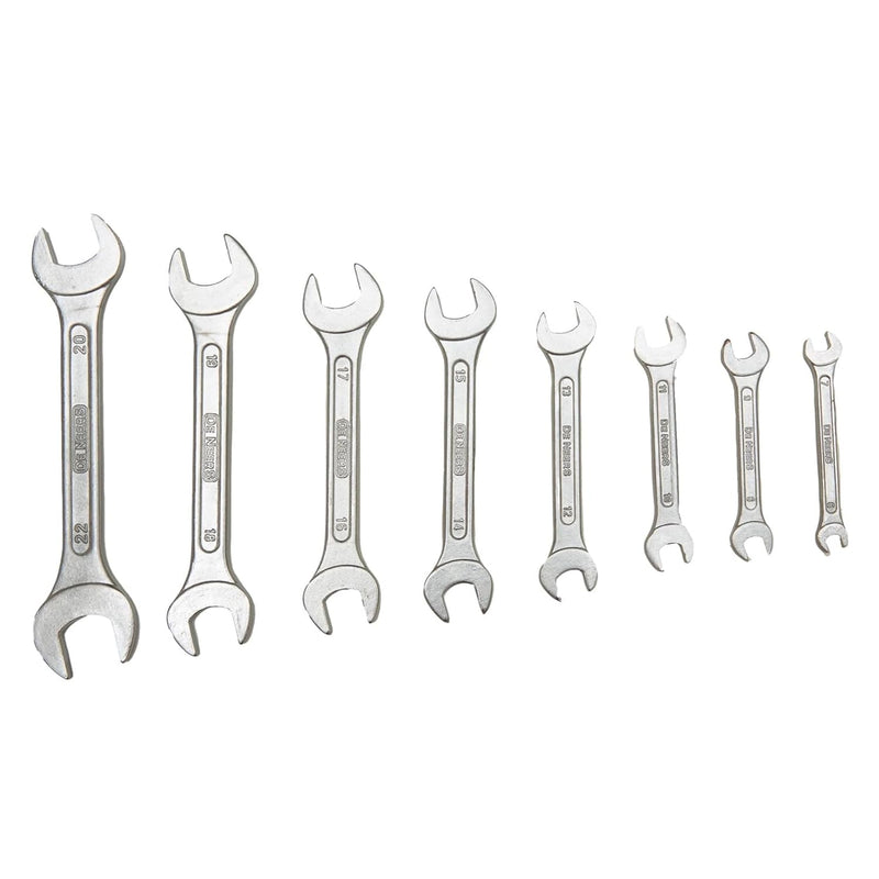 De Neers 12-8M Double Open End Spanners Set of 8Pcs