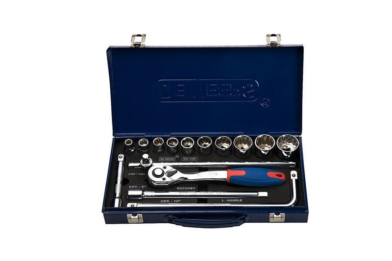 De Neers 12.5mm 1/2 Hex Bi-Hex Drive Socket Set