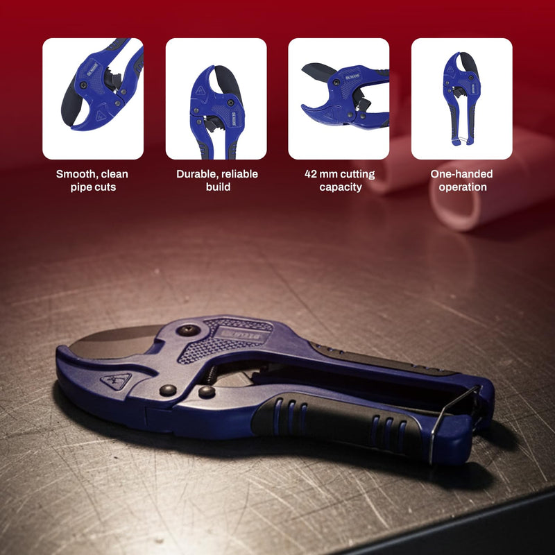 De Neers PVC Plastic Pipe Cutters 42mm