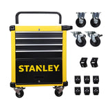 Stanley STST74305-8  4 Drawer Metal Trolley With Cabinet  469X690X889 MM Yellow