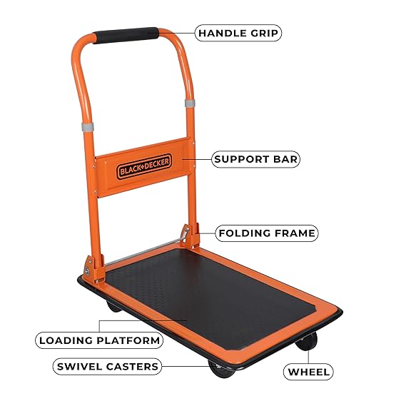 Black Decker BXWT-H303 Steel Platform Truck 80kg