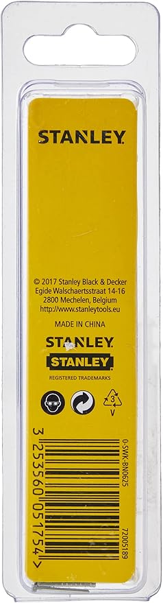 Stanley 1-SWK-BN0625T  15MM/5/8"/18 GA Brad Nails J Type - Pack of 3