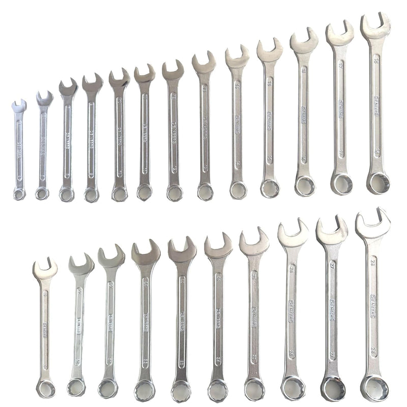 De Neers 14-22M Combination Ring and Open End Spanner set (6mm-32mm) 22pcs