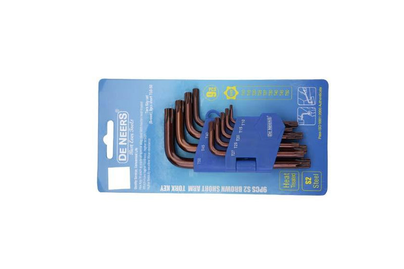 De Neers Allen Key Set Torx Brown 9pcs