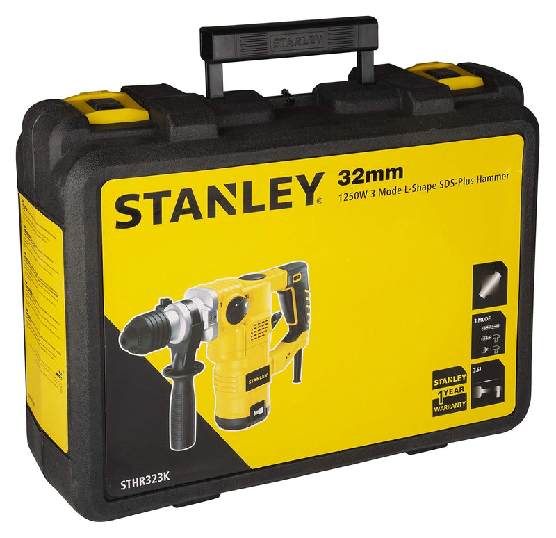 Stanley STHR323K 1250W 32mm 3 Mode L-Shape Sds-Plus Hammer
