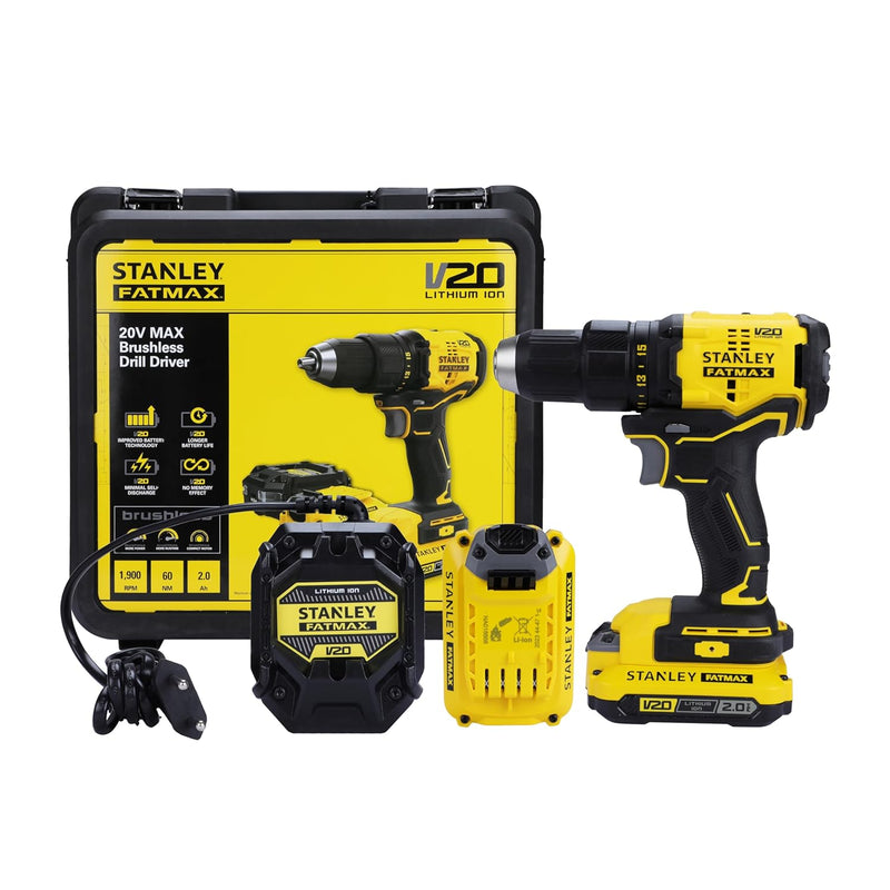 Stanley SBH900M2K 20V Sds Plus 22mm Brushless Hammer