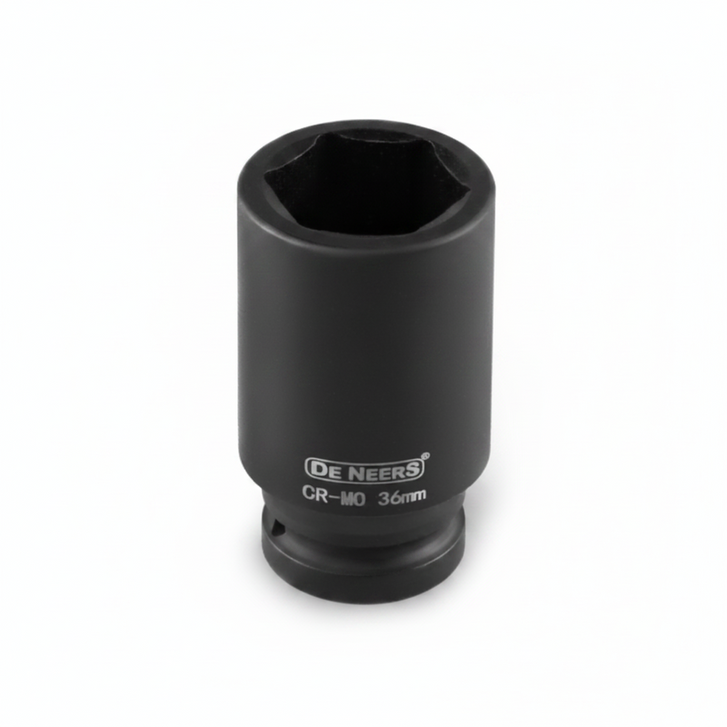 De Neers Hex Drive Impact 19mm (3/4 Inch) Sockets Heavy Duty (90mm Length)