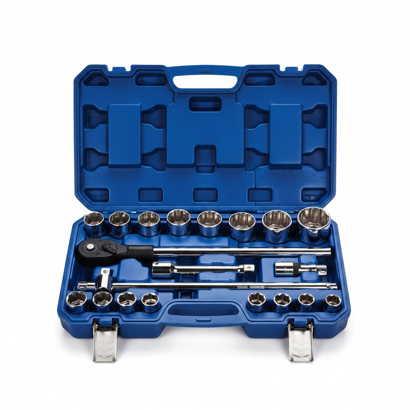 De Neers 19mm Drive Bi-Hex Socket Sets 3/4 SAE 21pcs
