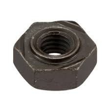 Metric Black Oxide Hex Weld Nuts