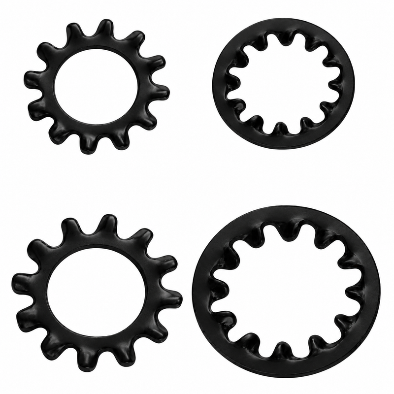 Metric Black Oxide Overlap Star Washers Pack of 1000