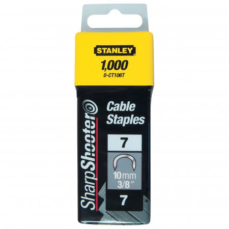 Stanley 1-CT106T 10MM/3/8"Cable Staples X1000 7CT100