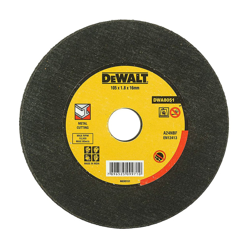 Dewalt DWA8051-IN Cut Off Wheel 105x1.2x16 mm (Pack of 10)