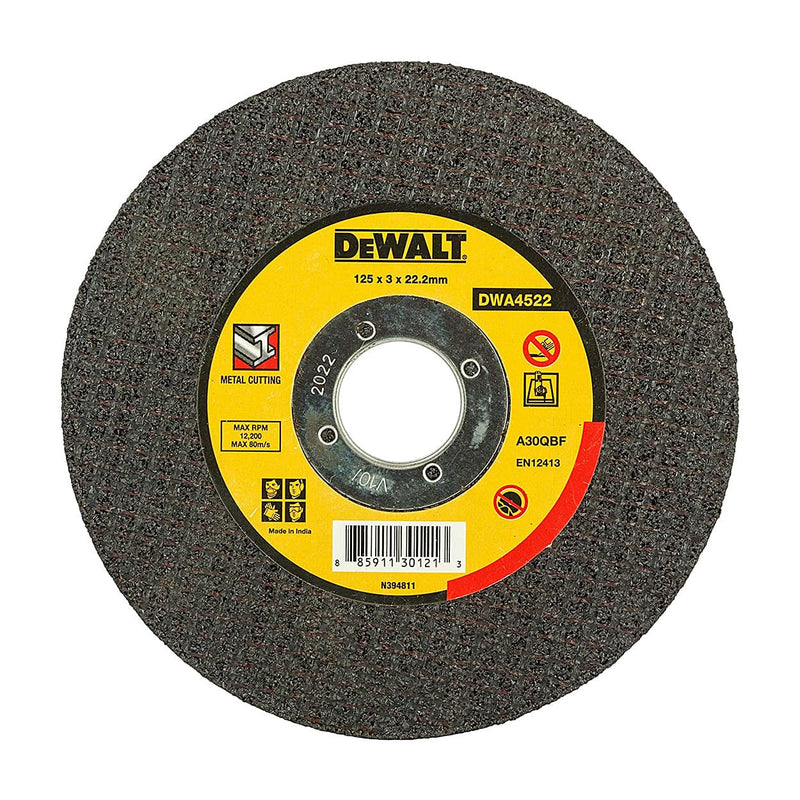 Dewalt DWA4522 Cut Off Wheel 125x3x22.2 mm (Pack of 10)
