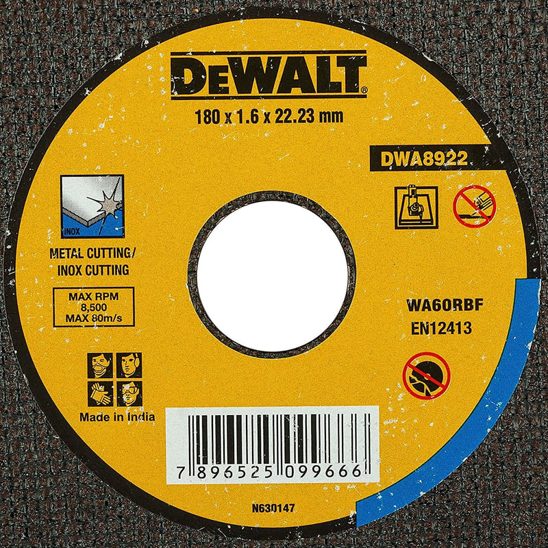 Dewalt DWA8922-IN Cut Off Wheel 80x1.6x22.2 mm (Pack of 10)