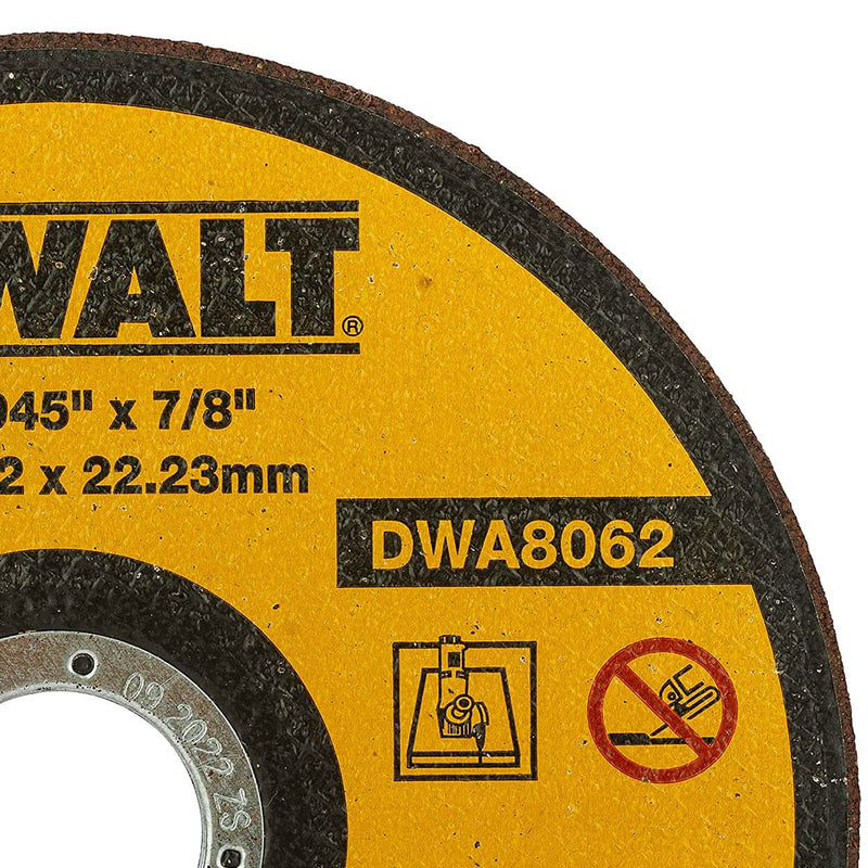 Dewalt DWA8062-IN Cut Off Wheel 125x1.2x22.2 mm (Pack of 10)