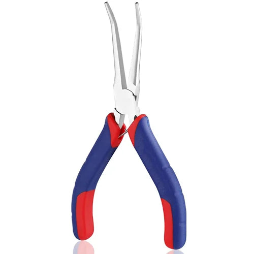 De Neers Long Needle Bent Nose Mini Plier 125mm (Pack of 2)